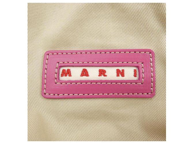 Borsa in pelle di vitello Marni SCMP0056U0 LV589 Rosa - vista 5