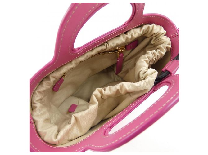 Borsa in pelle di vitello Marni SCMP0056U0 LV589 Rosa - vista 7