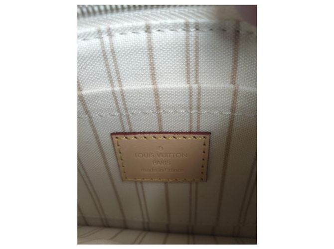 Clutch Louis Vuitton Damier Azur Bianco Blu - vista 4