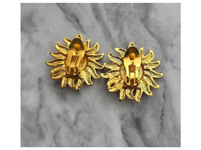 Orecchini Gianni Versace Sunface dorati - vista 6