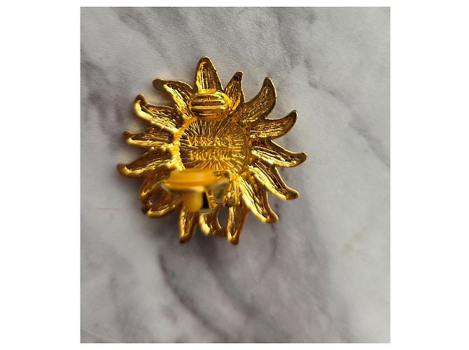 Orecchini Gianni Versace Sunface dorati - vista 7