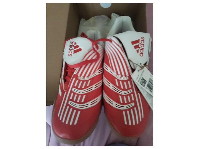 Scarpe da Calcio Adidas Predator Sala Bianco Rosso - vista 6