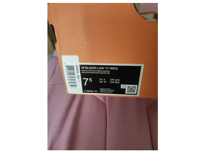 Sneakers Nike Blazer Low '77 Vintage Verde Giallo - vista 2