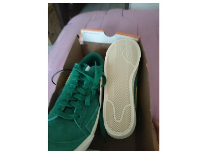 Sneakers Nike Blazer Low '77 Vintage Verde Giallo - vista 5