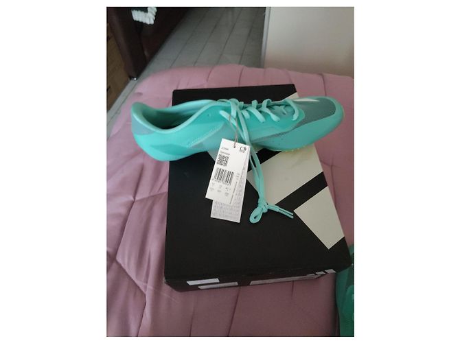 Baskets de course Adidas Sprintstar Vert Bleu clair - vue 3