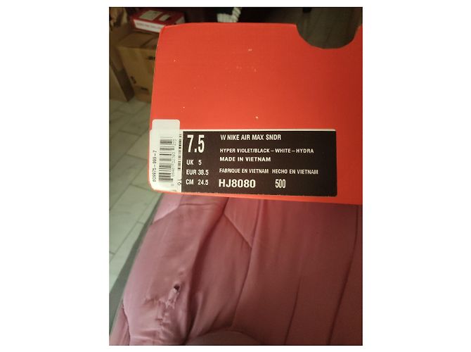 Sneakers Nike Air Max SNDR Nero Bianco Porpora - vista 2