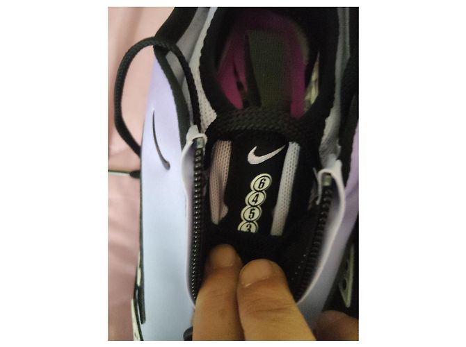 Sneakers Nike Air Max SNDR Nero Bianco Porpora - vista 7