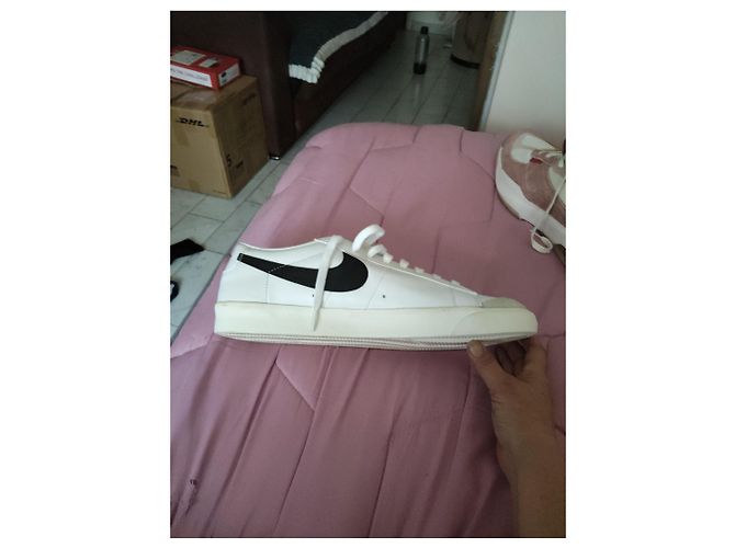 Sneakers Nike Blazer Low Nero Bianco - vista 8