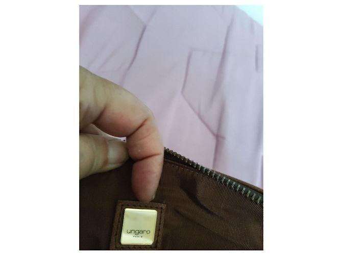 Autre Marque Borsa in pelle marrone - vista 5