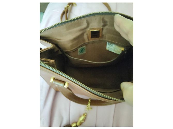Autre Marque Borsa in pelle marrone - vista 8