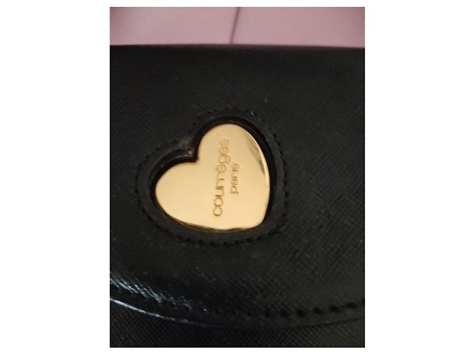 Courreges Borsa in pelle nera Courrèges Nero - vista 2