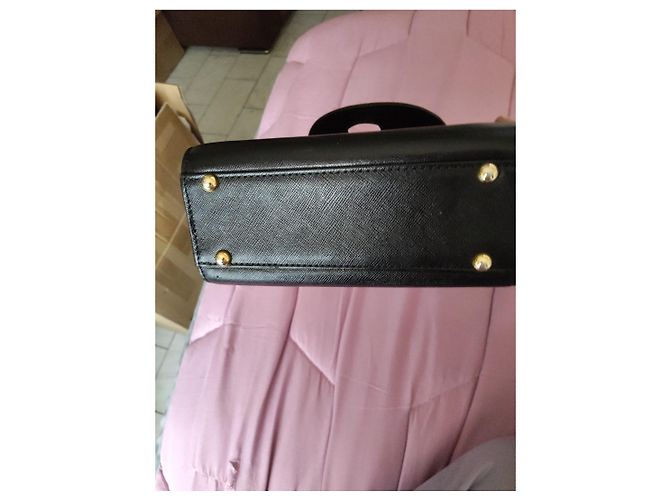 Courreges Borsa in pelle nera Courrèges Nero - vista 3
