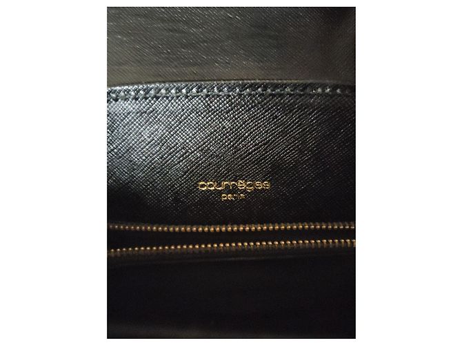 Courreges Borsa in pelle nera Courrèges Nero - vista 4