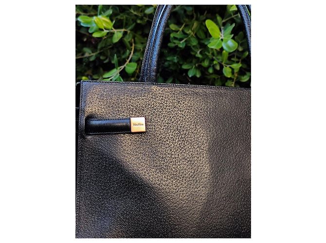 Borsa Max Mara in pelle nera Nero - vista 3