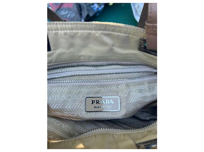 Bolsa Prada em nylon bege - vista 10