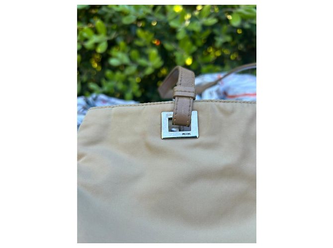 Bolsa Prada em nylon bege - vista 11
