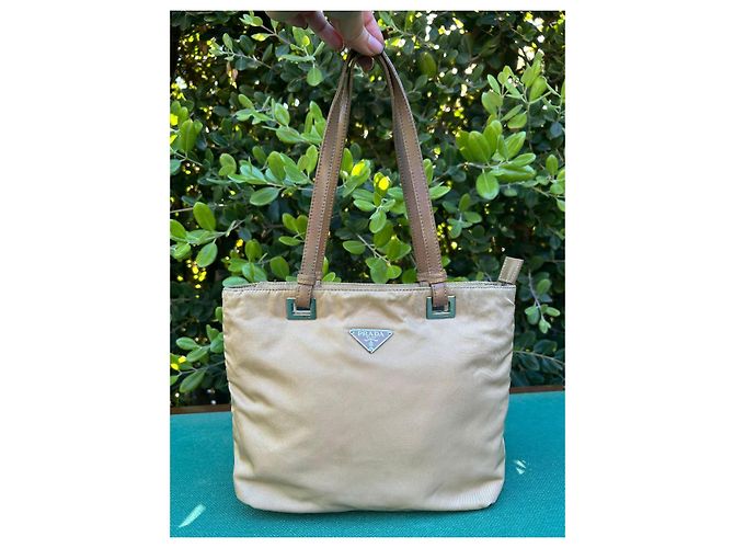 Bolsa Prada em nylon bege - vista 5