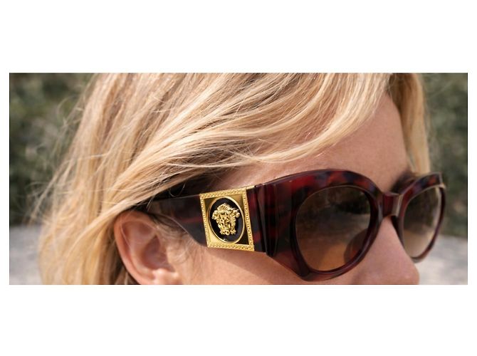Gafas de sol Medusa Versace Dorado Marrón claro - vista 3