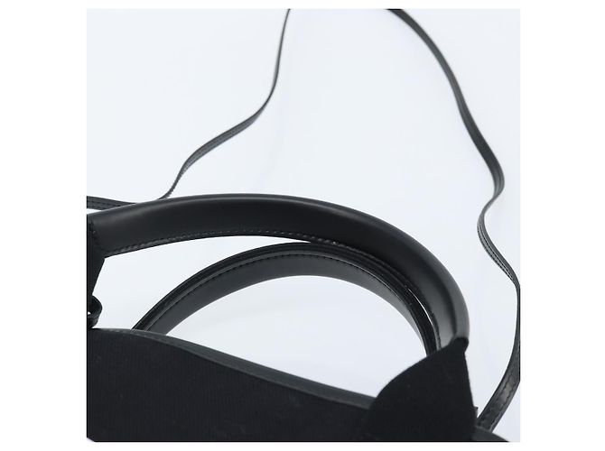 Borsa Tote Cabas XS Balenciaga in tela 2way Nero Argento 390346 Auth SW2262SAM - vista 14
