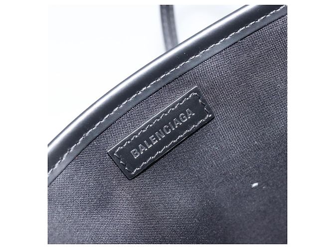 Borsa Tote Cabas XS Balenciaga in tela 2way Nero Argento 390346 Auth SW2262SAM - vista 19