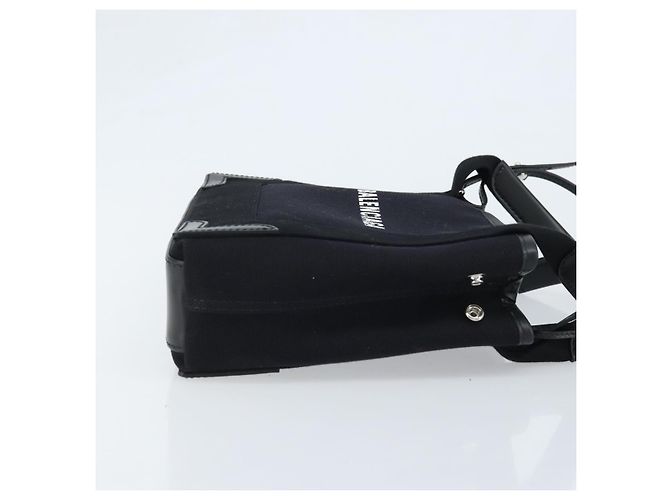 Borsa Tote Cabas XS Balenciaga in tela 2way Nero Argento 390346 Auth SW2262SAM - vista 3