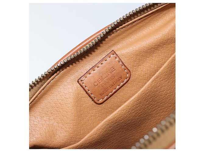 Céline Pochette in tela Macadam CELINE in pelle PVC marrone oro Auth mr2257 D'oro - vista 10