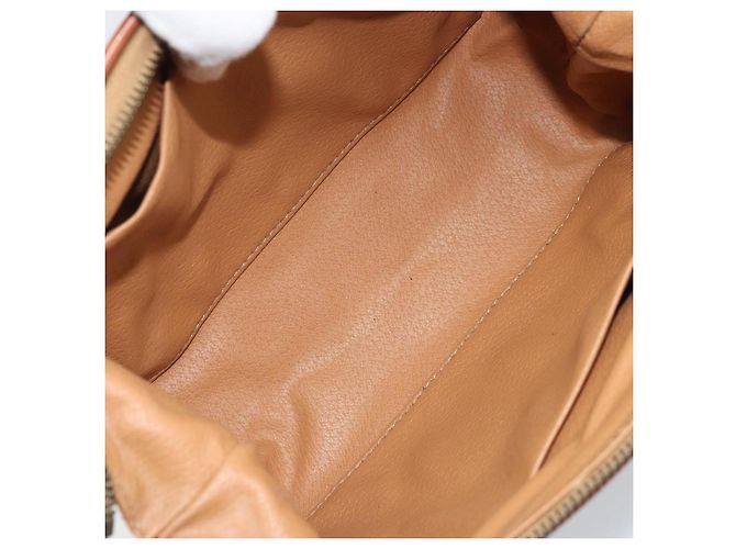 Céline Pochette in tela Macadam CELINE in pelle PVC marrone oro Auth mr2257 D'oro - vista 11