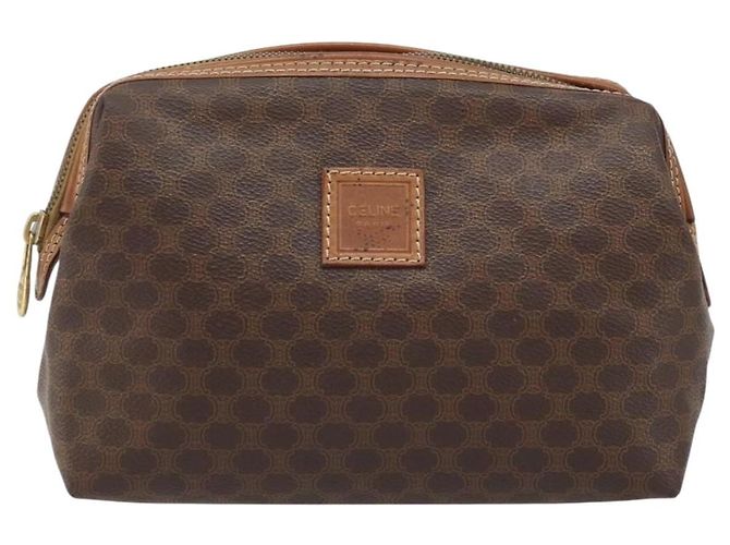 Céline Pochette in tela Macadam CELINE in pelle PVC marrone oro Auth mr2257 D'oro - vista 13