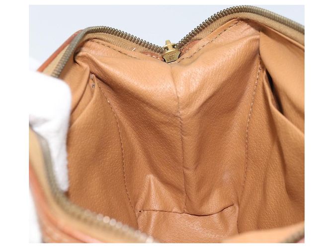 Céline Pochette in tela Macadam CELINE in pelle PVC marrone oro Auth mr2257 D'oro - vista 17