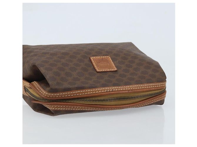 Céline Pochette in tela Macadam CELINE in pelle PVC marrone oro Auth mr2257 D'oro - vista 5