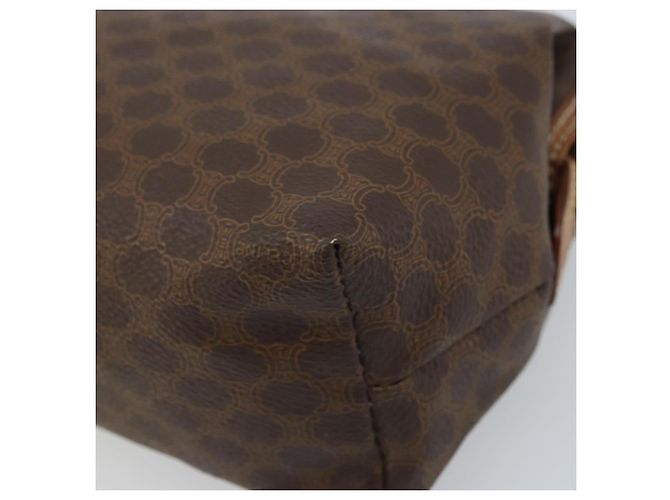Céline Pochette in tela Macadam CELINE in pelle PVC marrone oro Auth mr2257 D'oro - vista 7