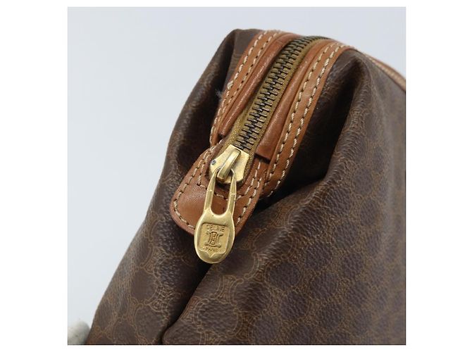 Céline Pochette in tela Macadam CELINE in pelle PVC marrone oro Auth mr2257 D'oro - vista 9