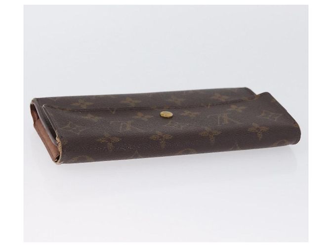 LOUIS VUITTON Cartera Larga Monogram Damier Ebene 5 Set LV Auth BA11527 Monograma - vista 17