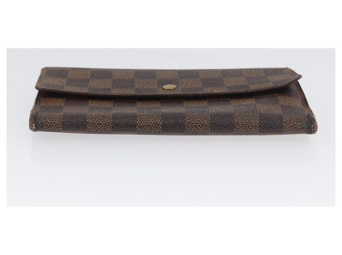 LOUIS VUITTON Cartera Larga Monogram Damier Ebene 5 Set LV Auth BA11527 Monograma - vista 23