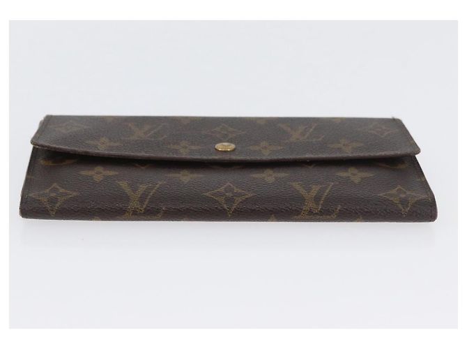 LOUIS VUITTON Cartera Larga Monogram Damier Ebene 5 Set LV Auth BA11527 Monograma - vista 28