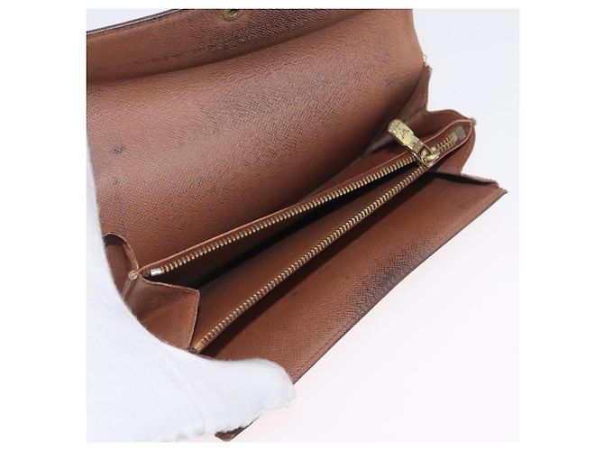 LOUIS VUITTON Cartera Larga Monogram Damier Ebene 5 Set LV Auth BA11527 Monograma - vista 8