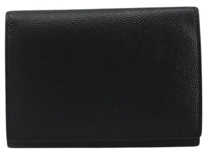 SAINT LAURENT Key Case Leather Black Silver Auth bs34205 Silvery - view 13