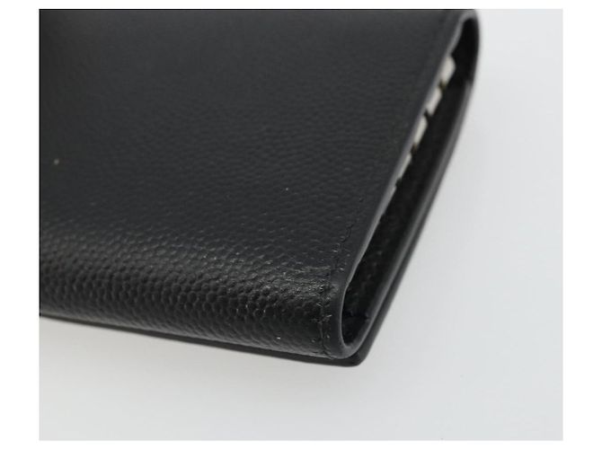 SAINT LAURENT Key Case Leather Black Silver Auth bs34205 Silvery - view 15