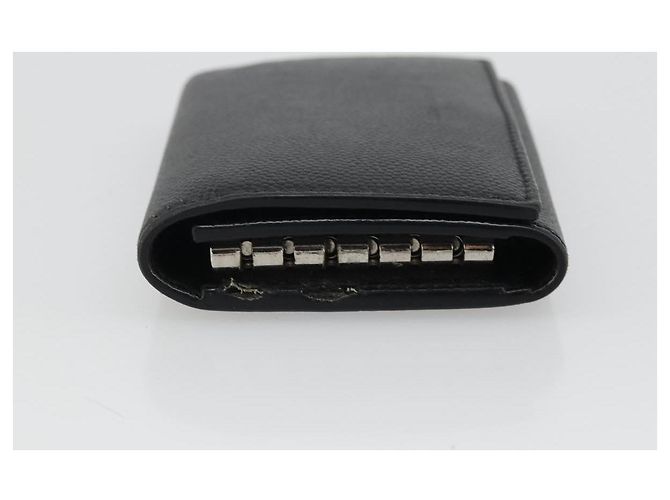 SAINT LAURENT Key Case Leather Black Silver Auth bs34205 Silvery - view 4