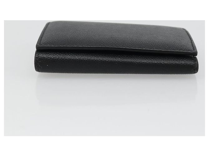 SAINT LAURENT Key Case Leather Black Silver Auth bs34205 Silvery - view 6