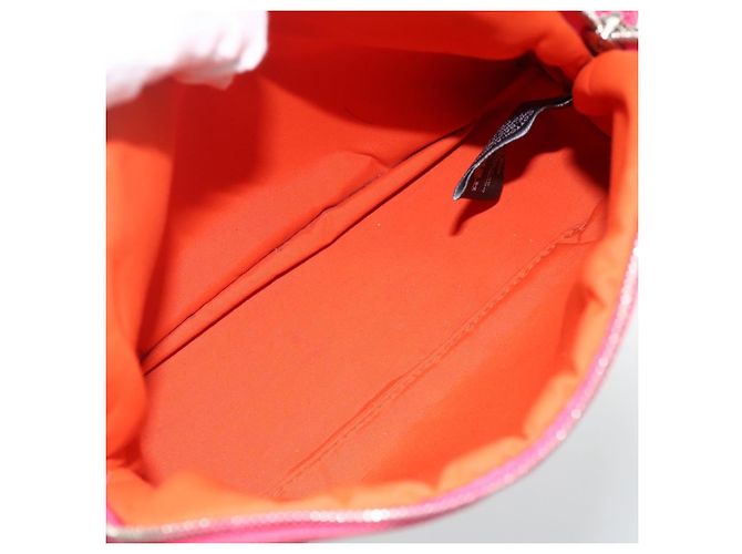 Hermès HERMES Bolide MM Tasche aus rotem Canvas mit Silber authentisch ka3522 - Ansicht 10