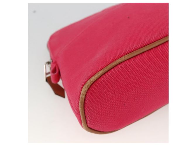 Hermès HERMES Bolide MM Tasche aus rotem Canvas mit Silber authentisch ka3522 - Ansicht 14