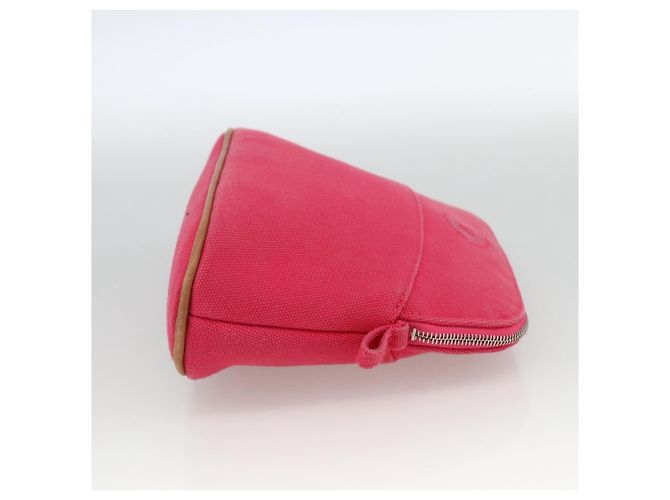 Hermès HERMES Bolide MM Tasche aus rotem Canvas mit Silber authentisch ka3522 - Ansicht 4
