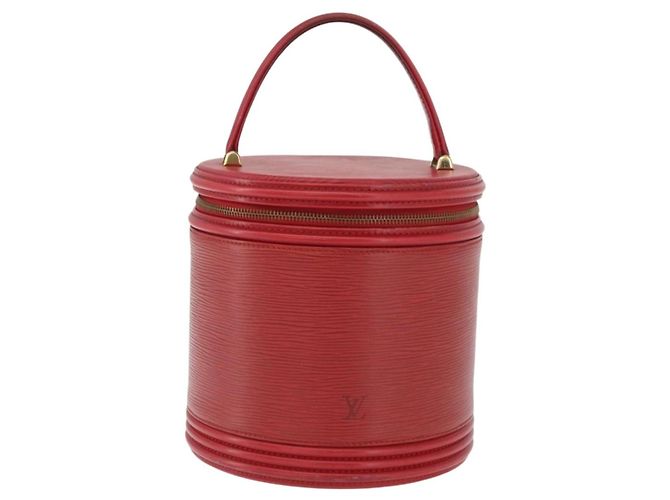 LOUIS VUITTON Borsa a Mano Epi Cannes Rossa M48037 LV Auth ka3557 Rosso - vista 13