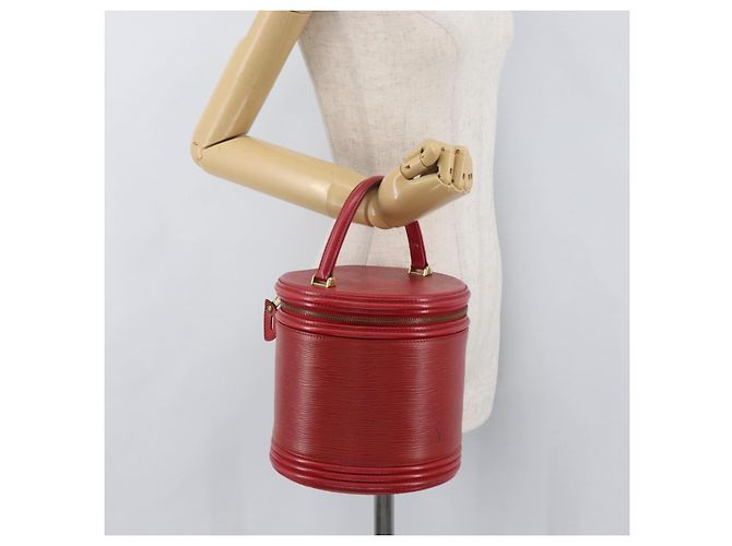 LOUIS VUITTON Borsa a Mano Epi Cannes Rossa M48037 LV Auth ka3557 Rosso - vista 22