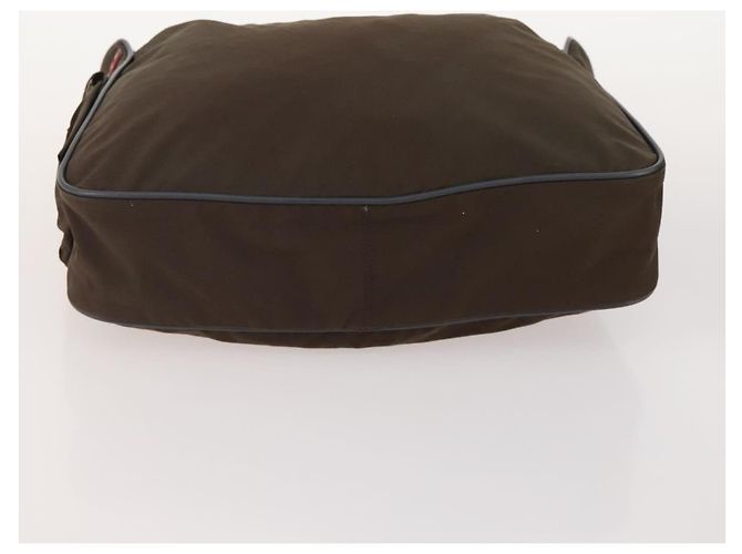 Borsa sportiva PRADA in nylon 4 pezzi marrone khaki Auth YKZ430 Cachi - vista 12