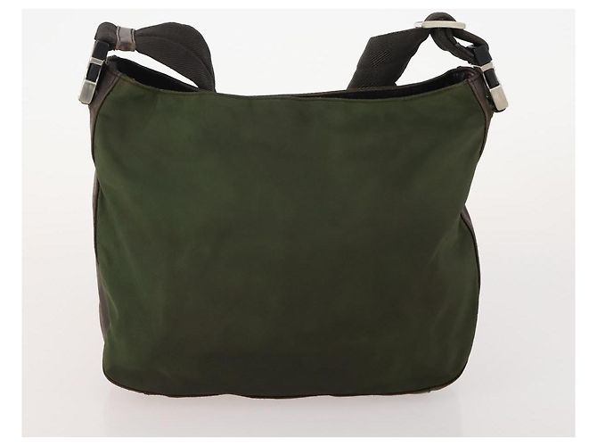Borsa sportiva PRADA in nylon 4 pezzi marrone khaki Auth YKZ430 Cachi - vista 14