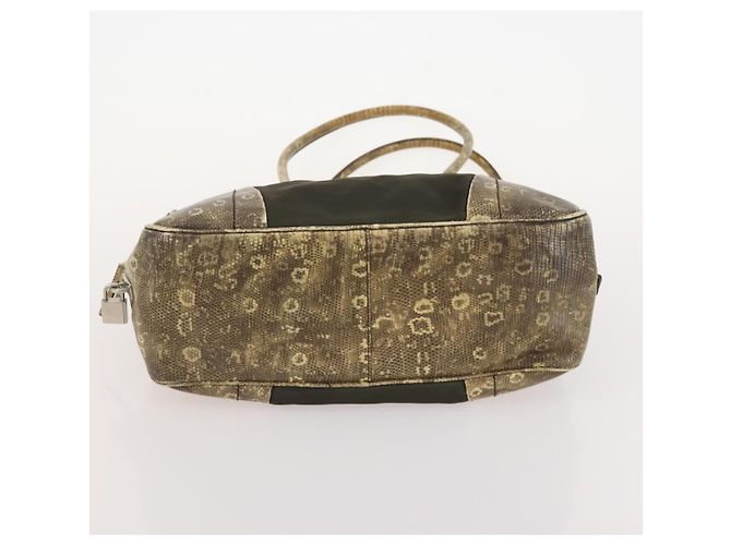 Borsa sportiva PRADA in nylon 4 pezzi marrone khaki Auth YKZ430 Cachi - vista 24