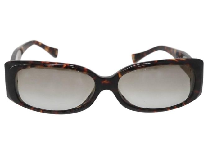GAFAS DE SOL TORTUGA LOUIS VUITTON plástico Marrón LV Auth 162590 Castaño - vista 13