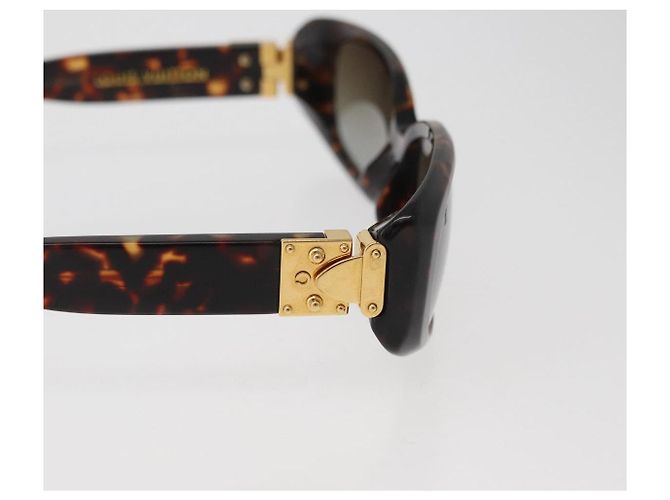 GAFAS DE SOL TORTUGA LOUIS VUITTON plástico Marrón LV Auth 162590 Castaño - vista 6